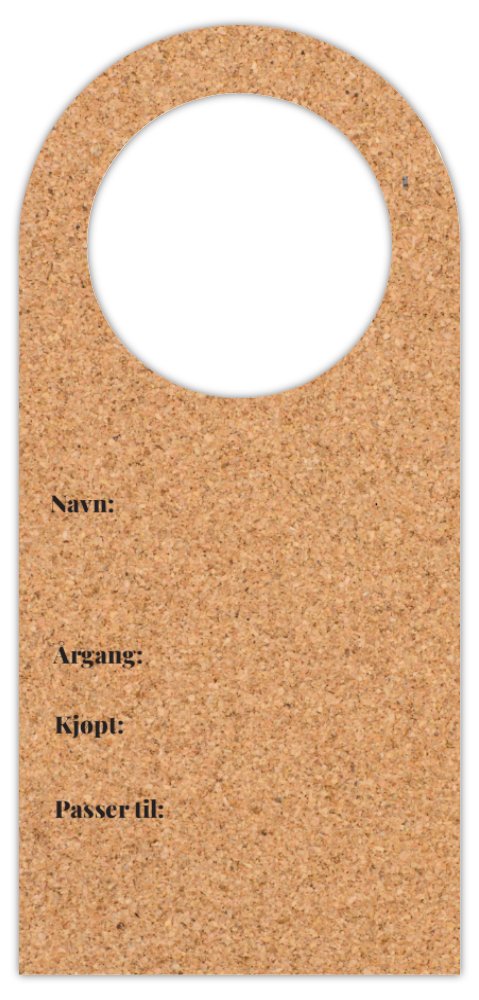 Flaskeetiketter, pk. á 25stk.